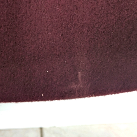 Tabé A. Gordon Ltée women's vintage burgundy and pink pure wool coat size L - Picture 14 of 14